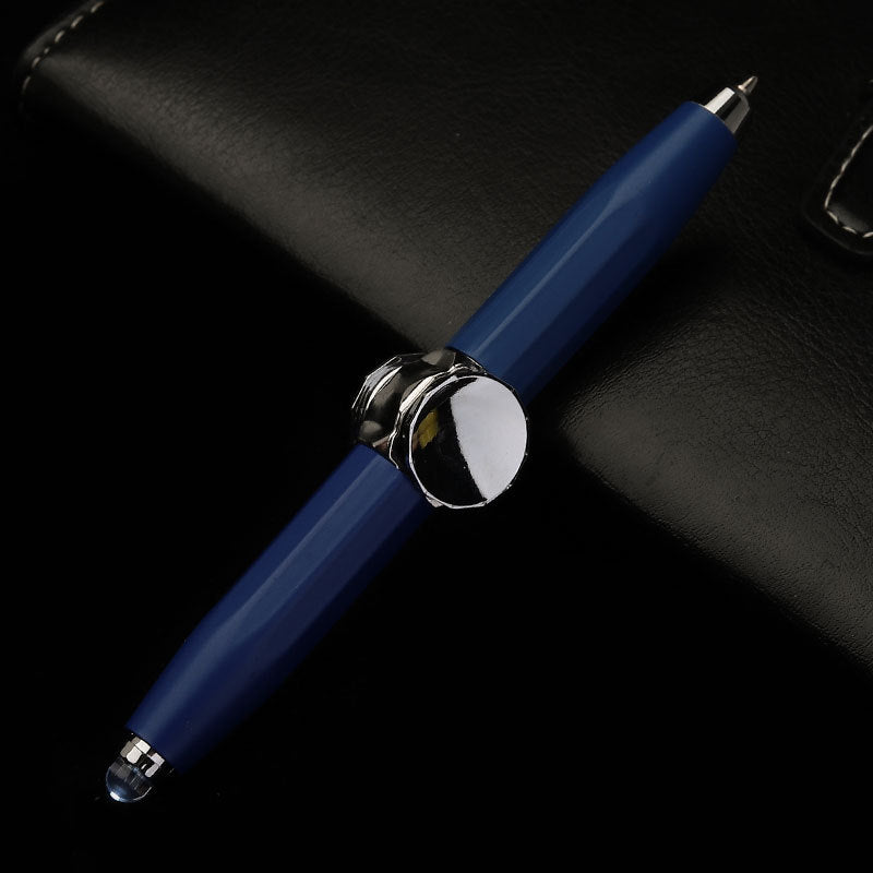 Stylo à bille en métal gyroscopique à décompression rotative, stylo LED multifonction créatif, à la mode, fournitures scolaires et de bureau, stylos d'écriture