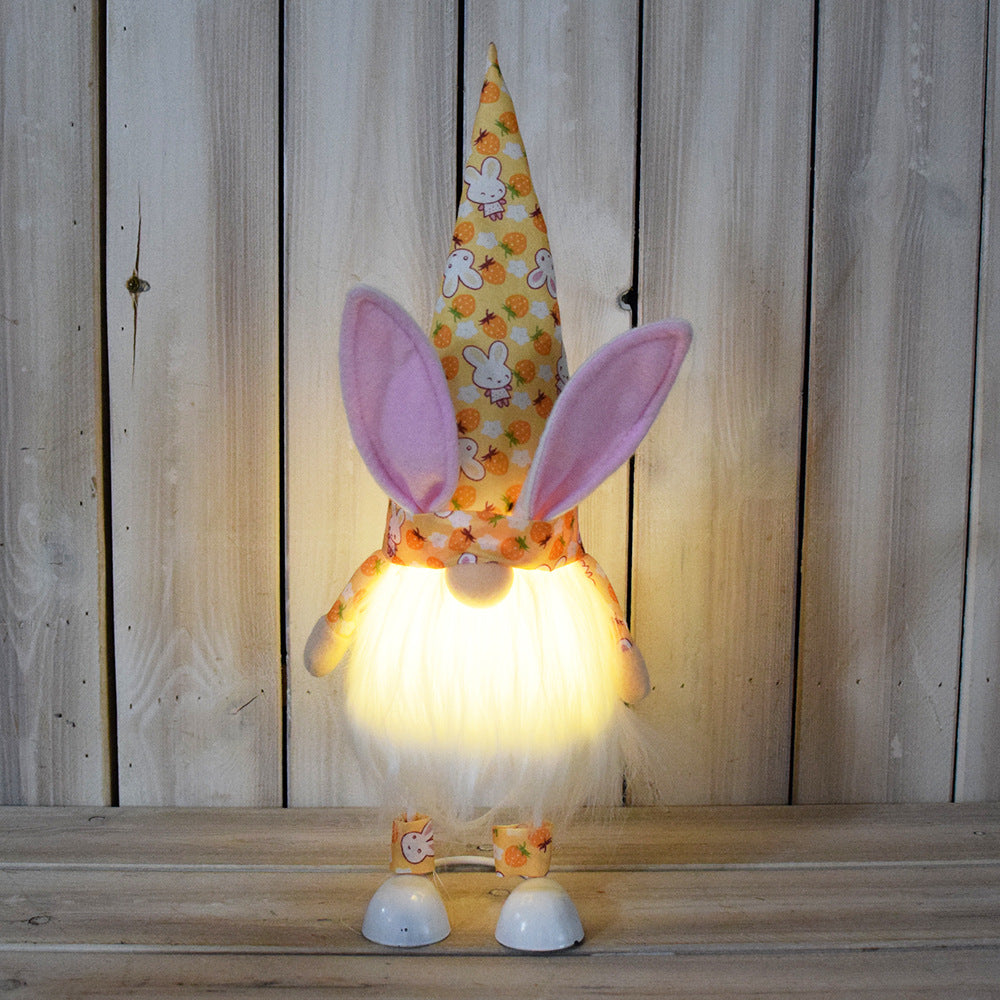 Décorations de poupée bébé sans visage avec lumières de Pâques