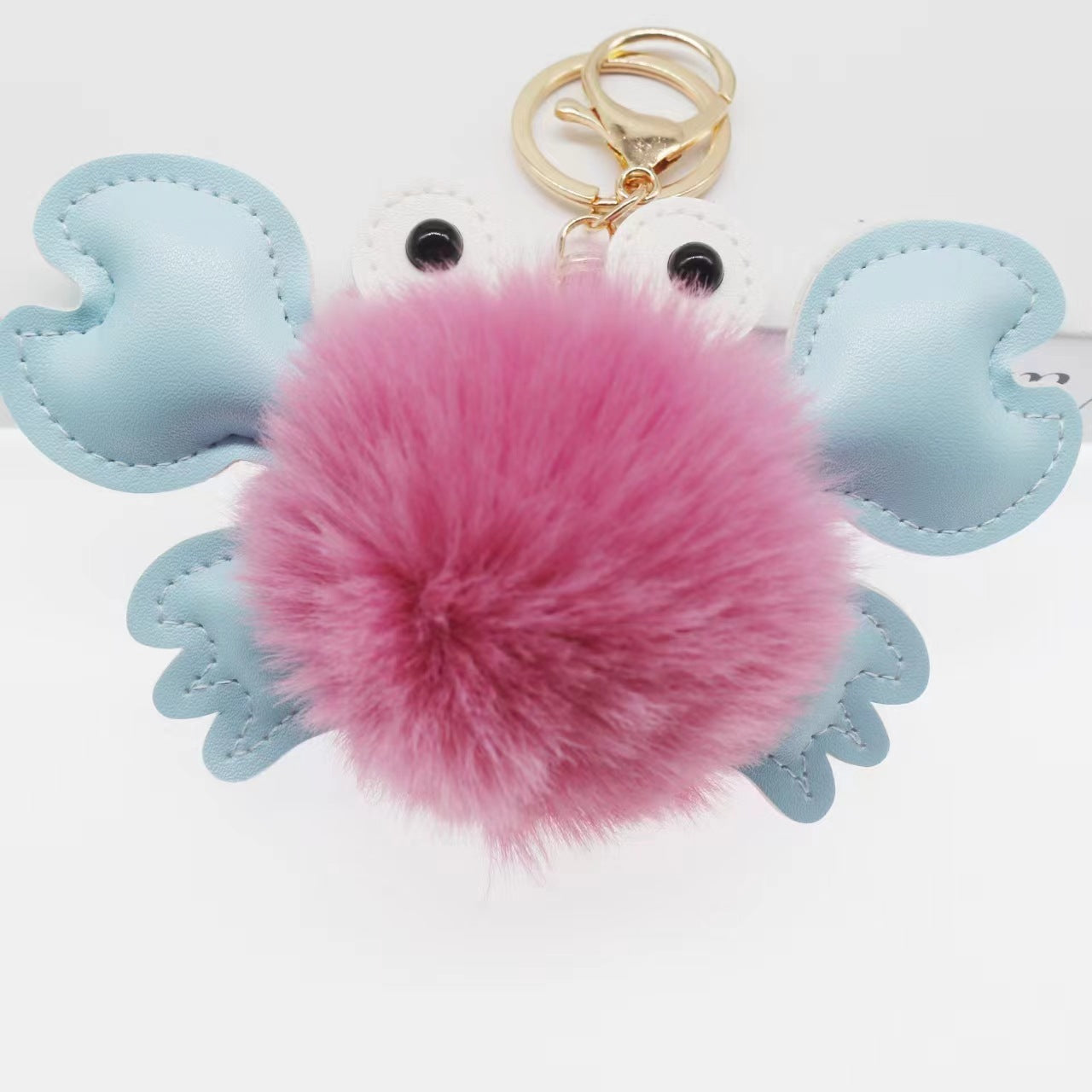 Pendentif porte-clés crabe mignon de dessin animé