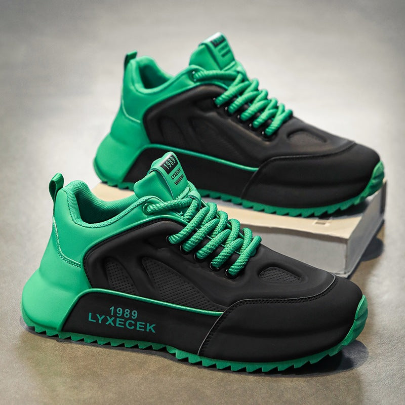 Zapatos de hombre Marca de moda Deportes Altura creciente Parte inferior