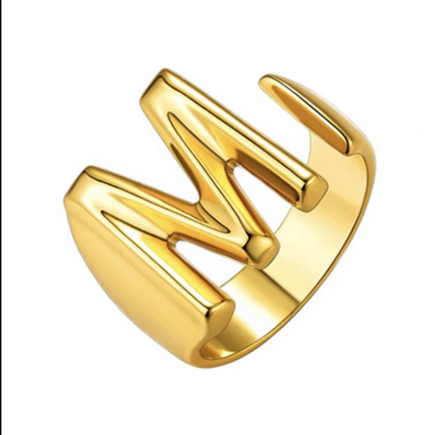 Women's Personality Fashion 26 English Letters Ring