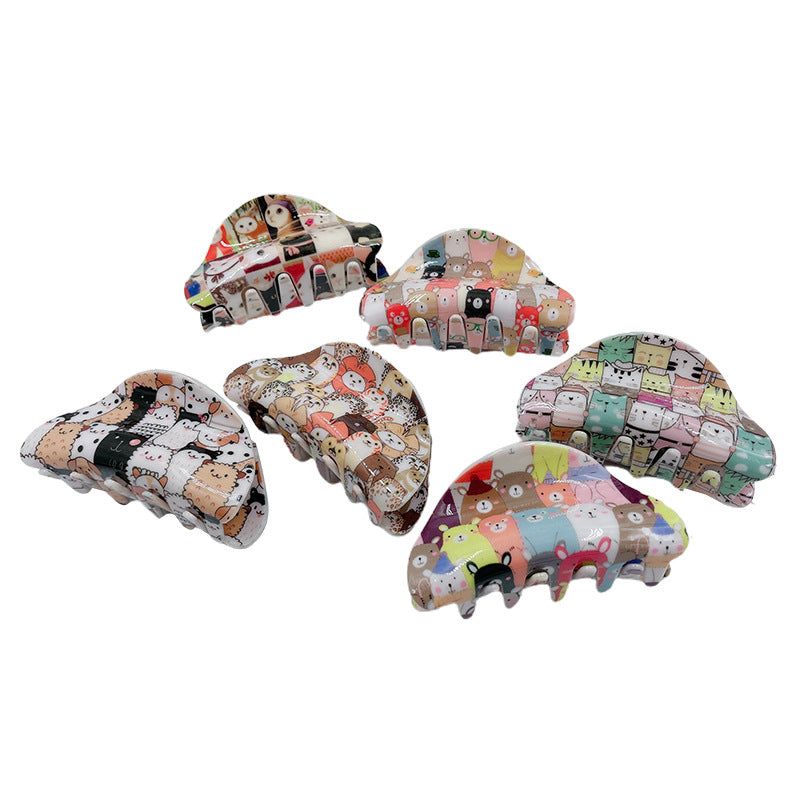 Los fabricantes suministran accesorios lindos del pelo de las pinzas de pelo del apretón los 82cm 2p de la historieta