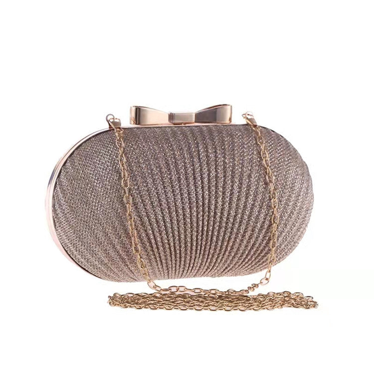 Sac de dîner plissé à la mode en forme d'œuf d'oie et de papillon