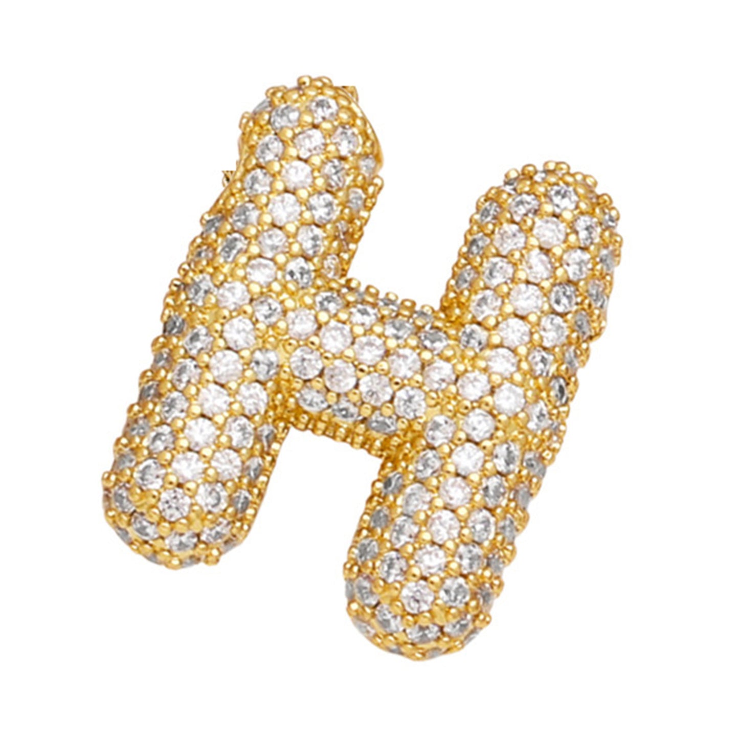 18K Gold Plated Balloon English Letter Pendant Necklace