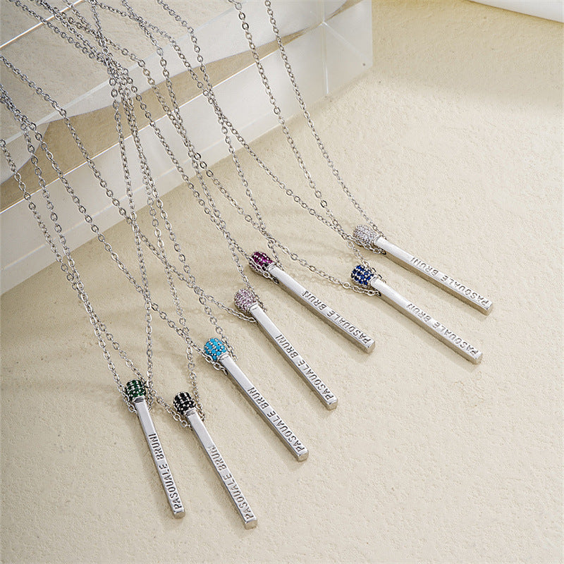 Collier pendentif microphone de musique de personnalité créative