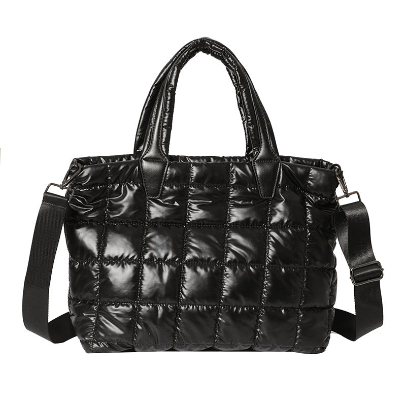 Bolso tipo chaqueta de algodón tipo bandolera con hombro para mujer de gran capacidad