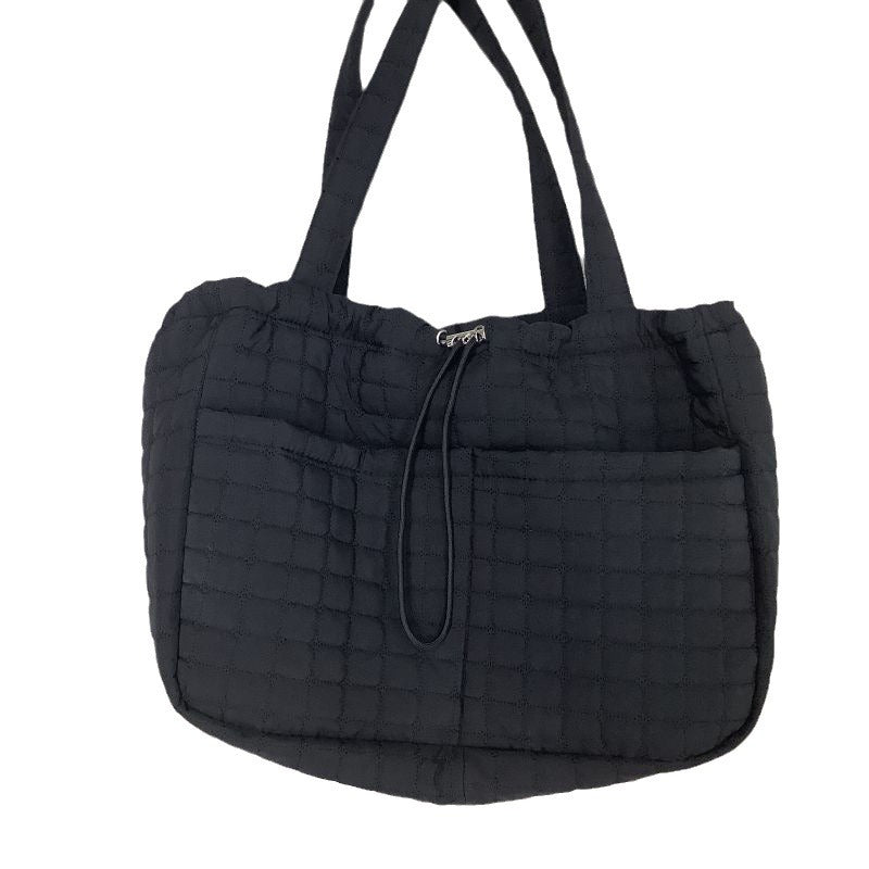 Totes de gran capacidad Nylon Cuadros rombos para mujer