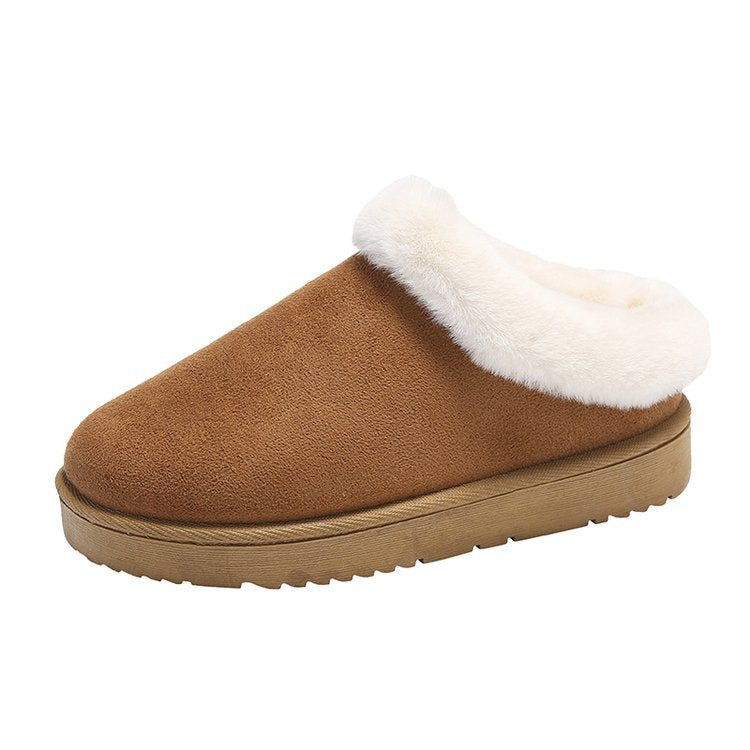 Women Winter New Round Head Leisure Slip-onPlus Size Cotton Shoes