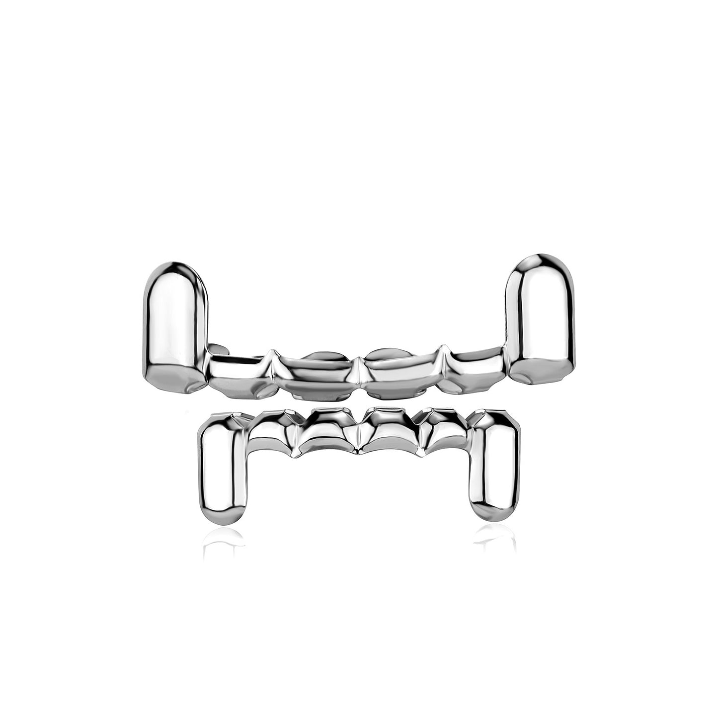 Accesorios brillantes con forma de gota de zócalo de diente chapado en oro