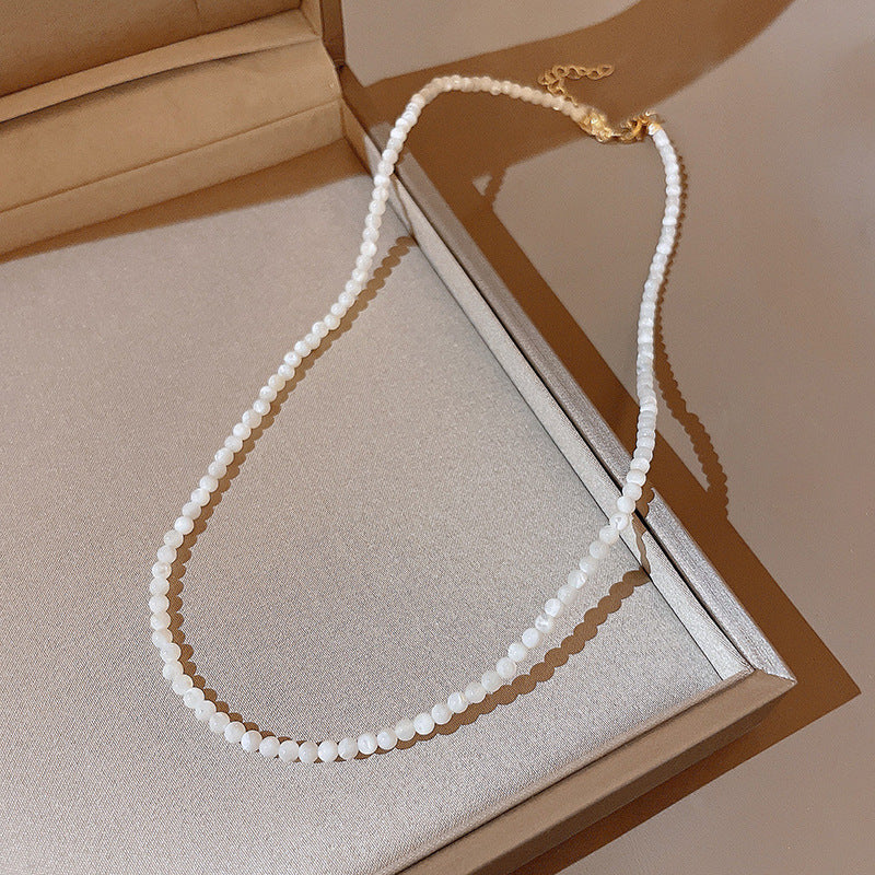 Collier de perles d'amour à coutures assorties pour femmes