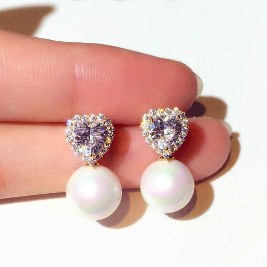 Boucles d'oreilles à tige en perles d'intérêt spécial pour femmes