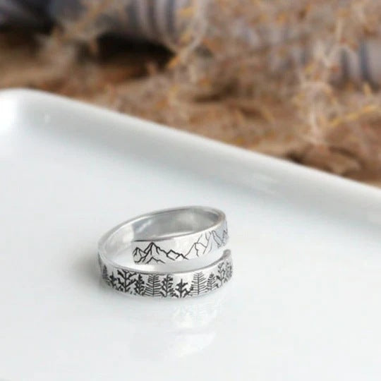 Alpine And Cedar Open Ring Forest Lover Ring
