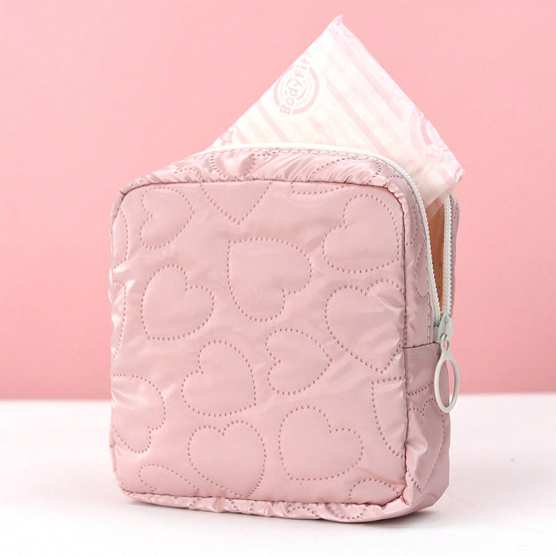 Sac de rangement couleur bonbon, mignon, étudiant Portable