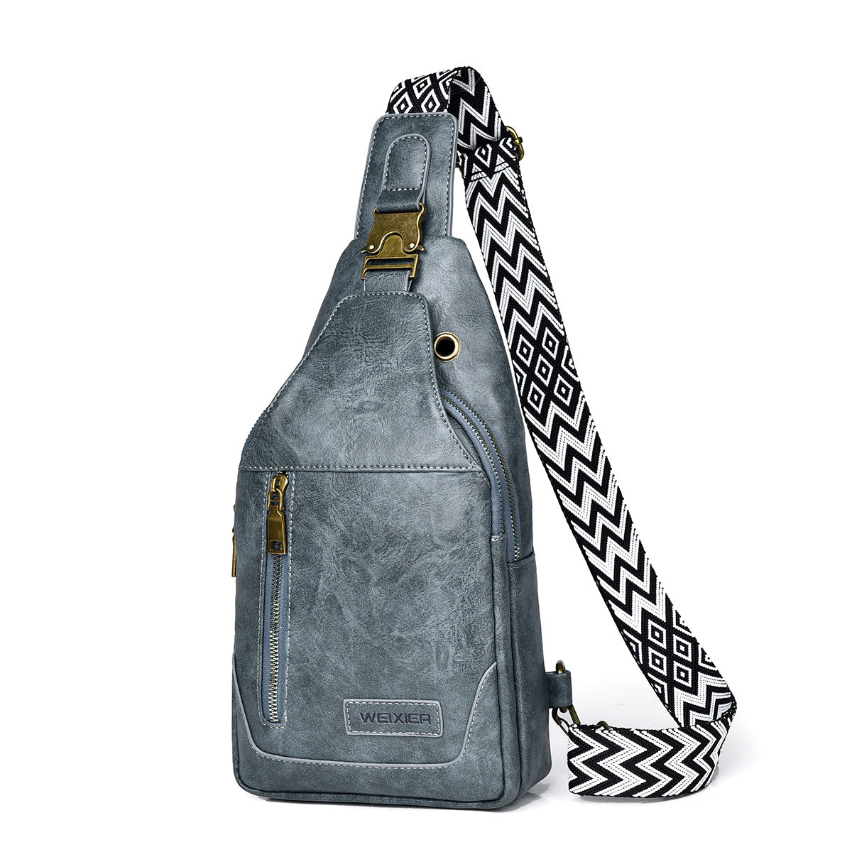 Sac messager à bandoulière rétro de grande capacité pour hommes