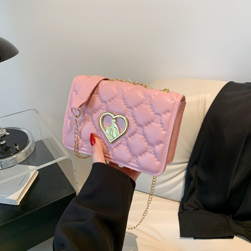 Bolso bandolera moderno con cadena simple para mujer