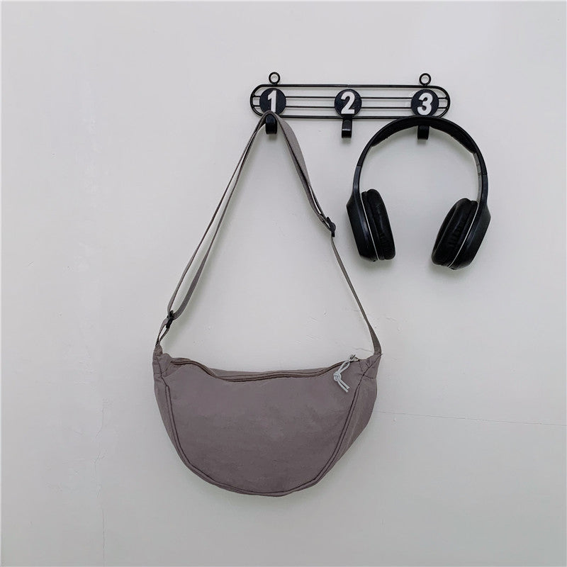 Sac messager à bandoulière de Style occidental, couleur unie, à la mode, assorti avec tout, Style coréen Ins