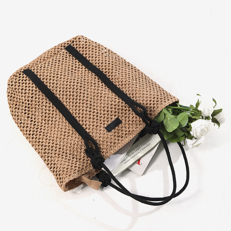 Sac tissé simple à une épaule de grande capacité ajouré