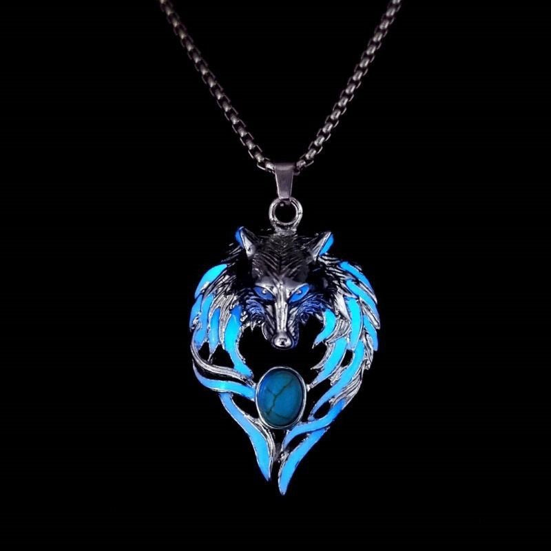 Enrouleur de ligne dominatrice, collier Noctilucent, pendentif Vintage, conception de Niche