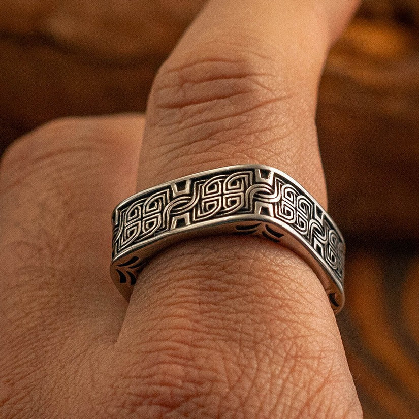 Taigu Carré Rond Pangu Mode Homme Rétro