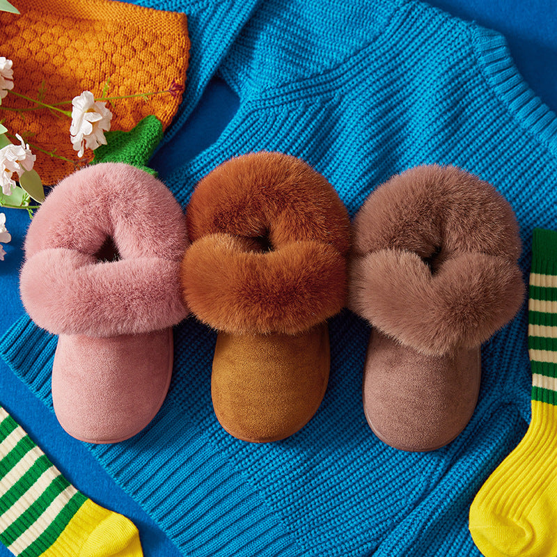 Girls' Snow Boots Children's Non-slip Soft Bottom Cotton Shoes