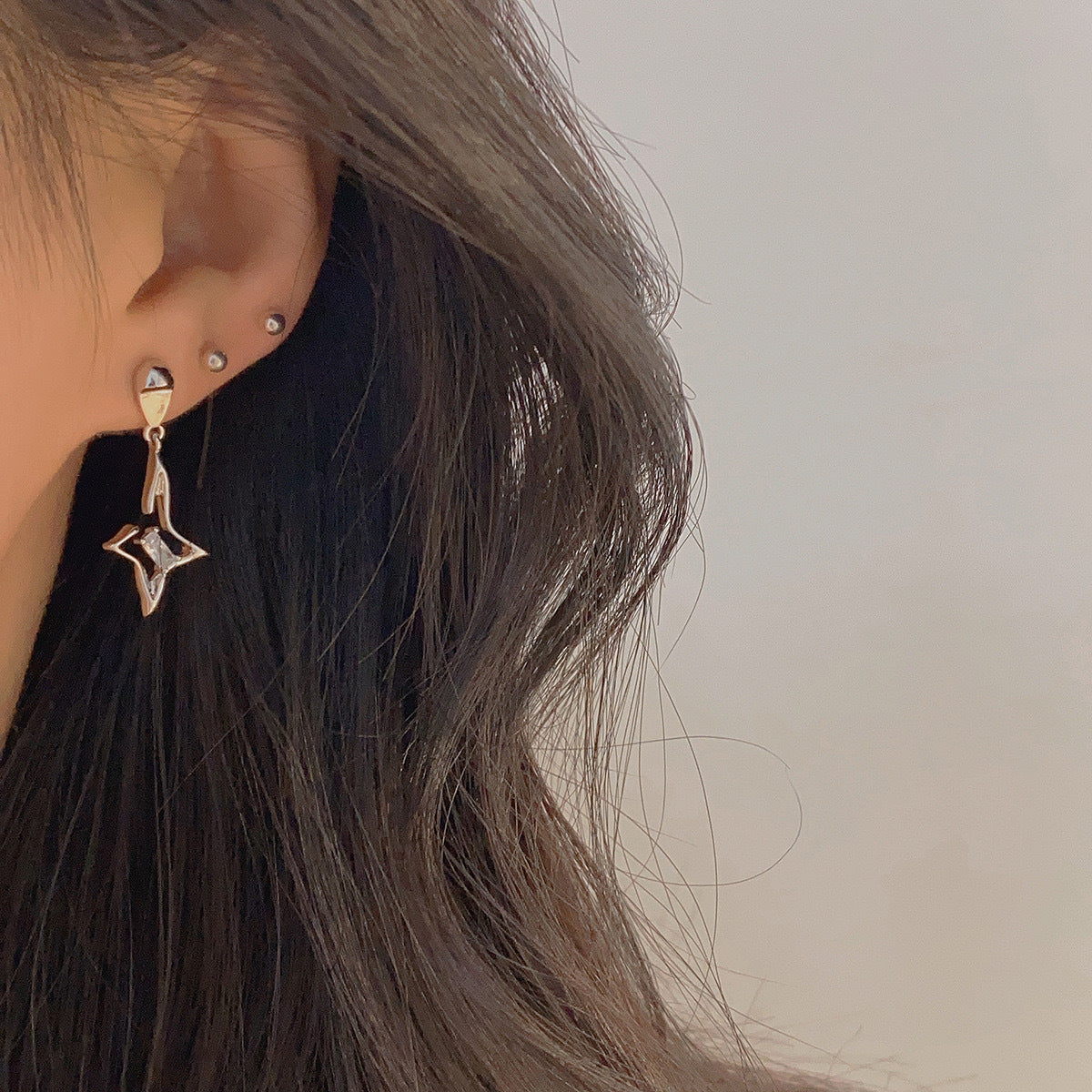 New Star Ear Studs Women's Simple