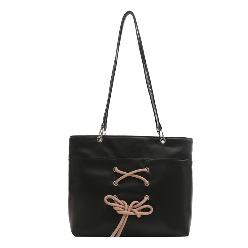 Ins One-shoulder Underarm Tote Bag For Work Texture Large Capacity