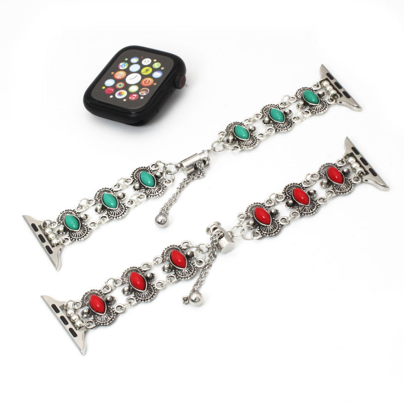 Reloj Pulsera Reloj Metal Turquesa