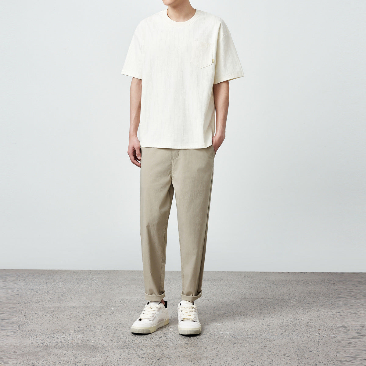 Simple Fashion Color Contrast Men's T-shirt