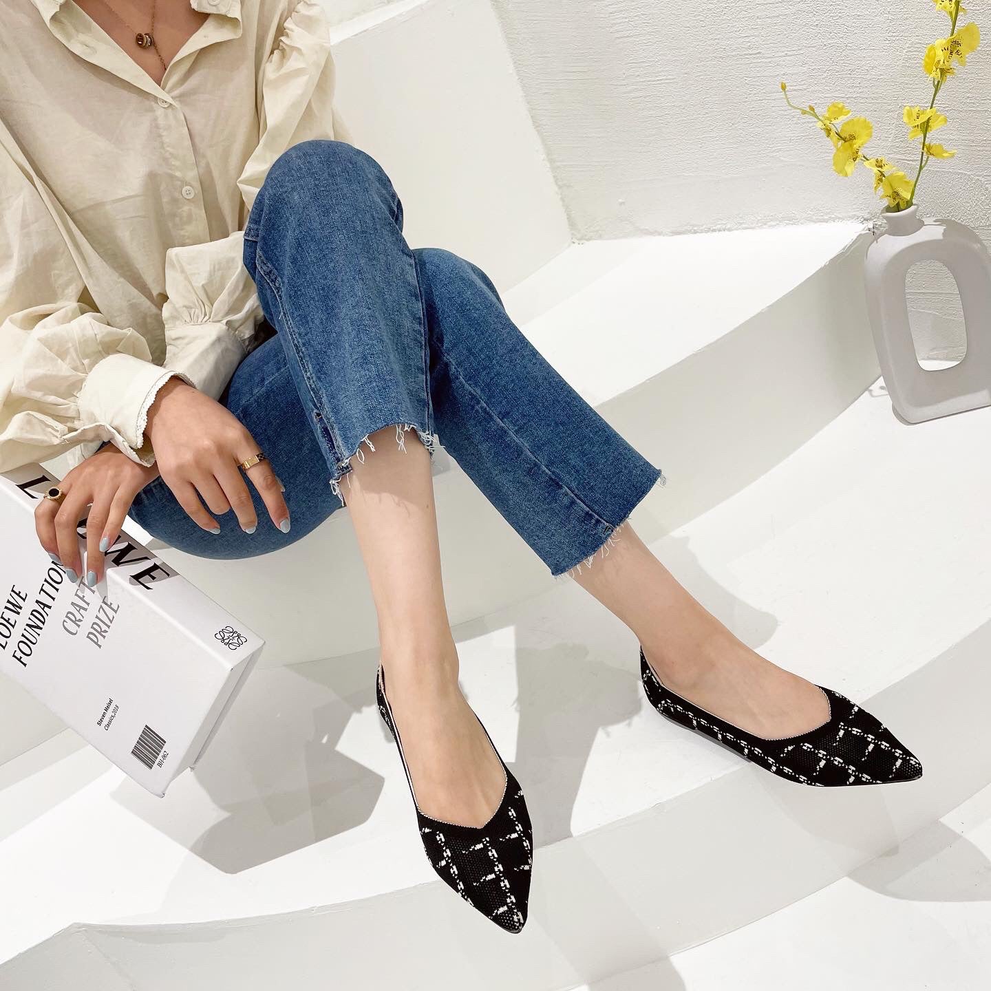 Chaussures plates volantes décontractées à la mode pour femmes