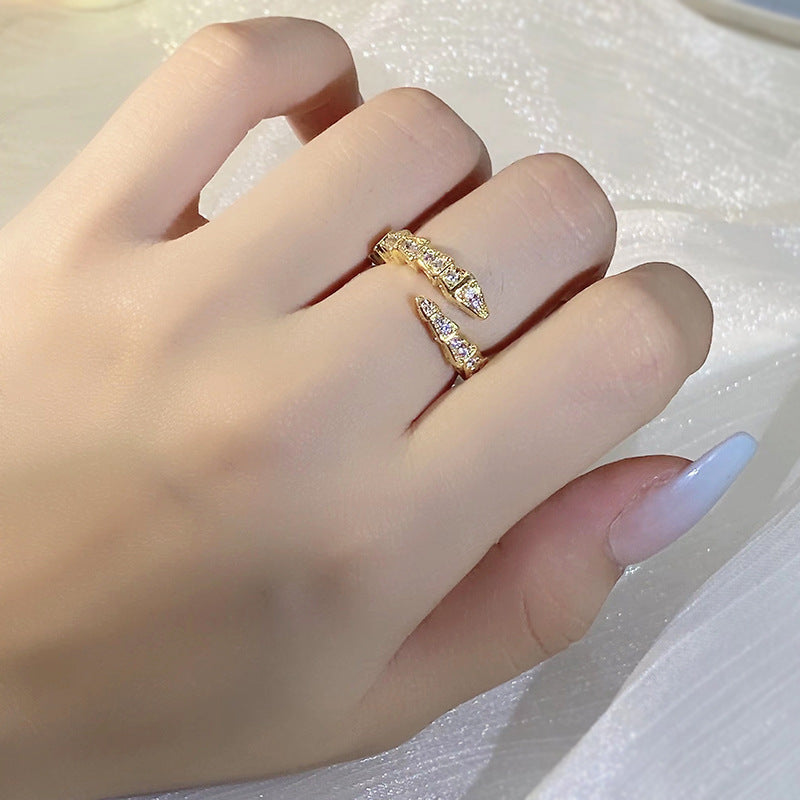 Bague Serpent Simple Femelle Ouverture Ajustable