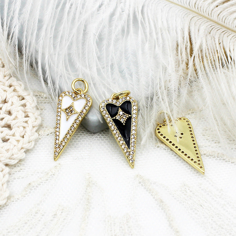 Microincrustaciones Love Sun Palm colgante pieza colgante collar pendientes Material Diy