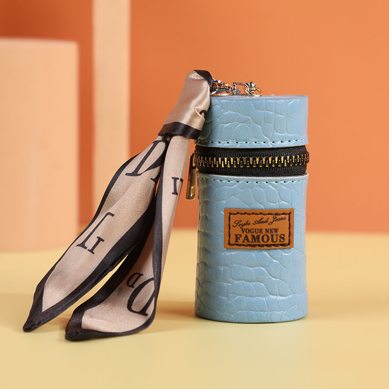Creative Leather Presbyopic Bucket Key Case