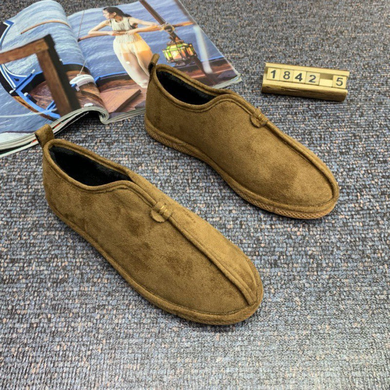 Chaussures rembourrées en coton isolées en velours doux et confortables