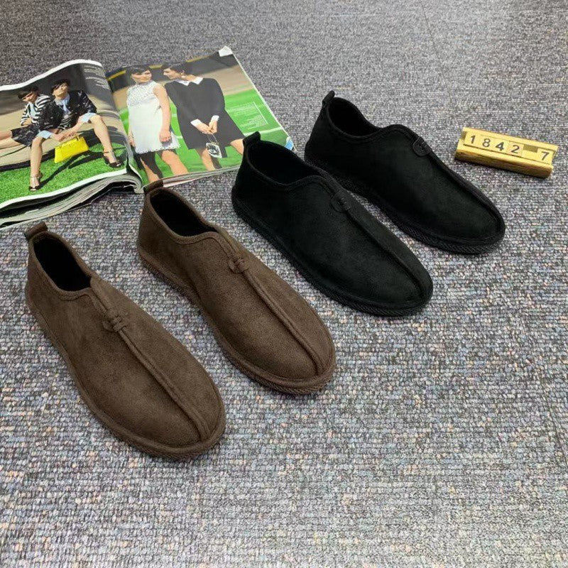 Chaussures rembourrées en coton isolées en velours doux et confortables