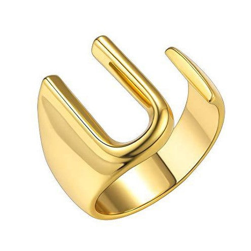 Women's Personality Fashion 26 English Letters Ring