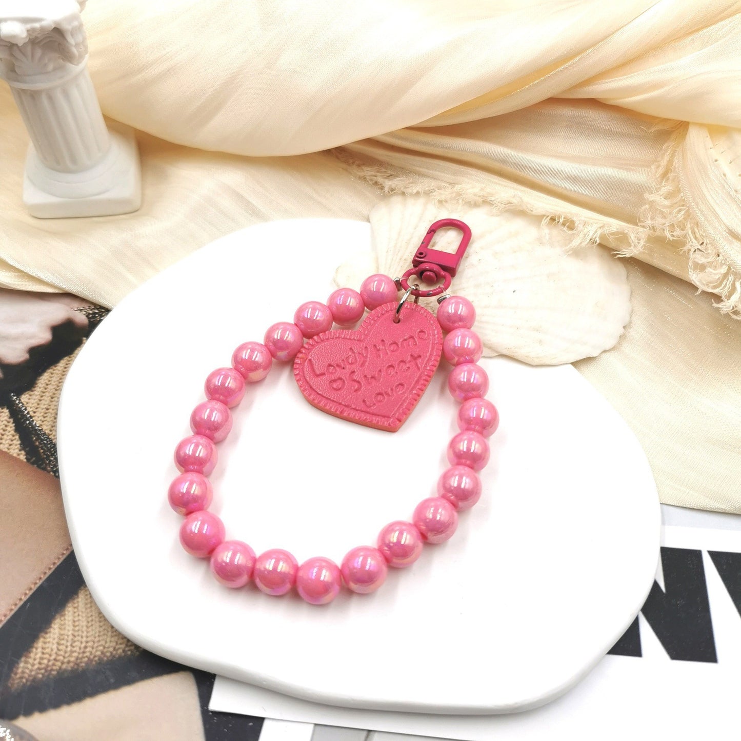 Porte-clés pour étui de téléphone bricolage, couleur bonbon à la mode