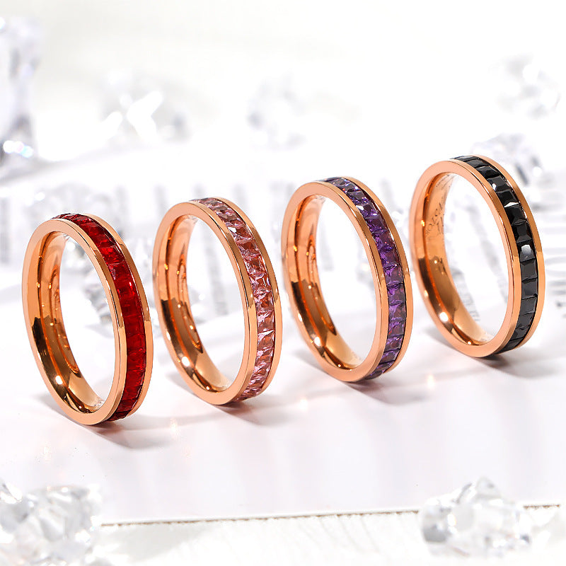 Couleur de bague étoilée simple à la mode