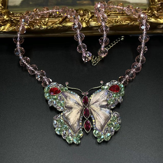 All-match Fashion Colorized Butterfly Necklace
