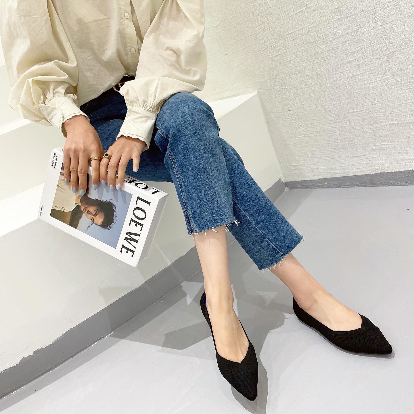 Chaussures plates volantes décontractées à la mode pour femmes