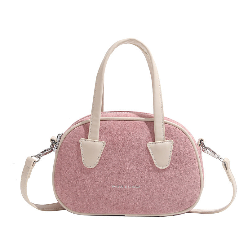 Sac d'oreiller givré de couleur contrastée de Bowling Portable de niche de corée du sud