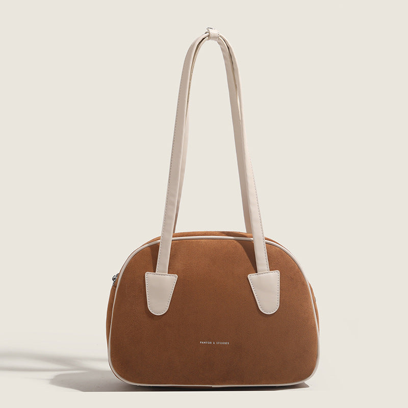 Sac d'oreiller givré de couleur contrastée de Bowling Portable de niche de corée du sud