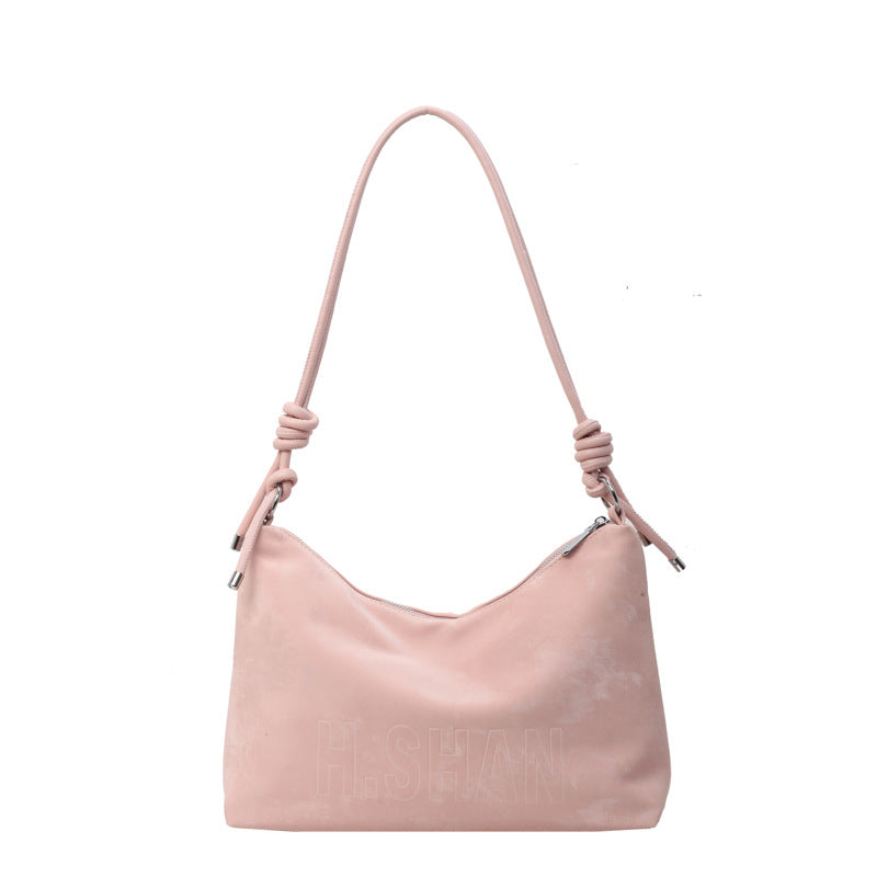 Bolso tipo cubo de gran capacidad cruzado de otoño e invierno moda todo fósforo alto sentido