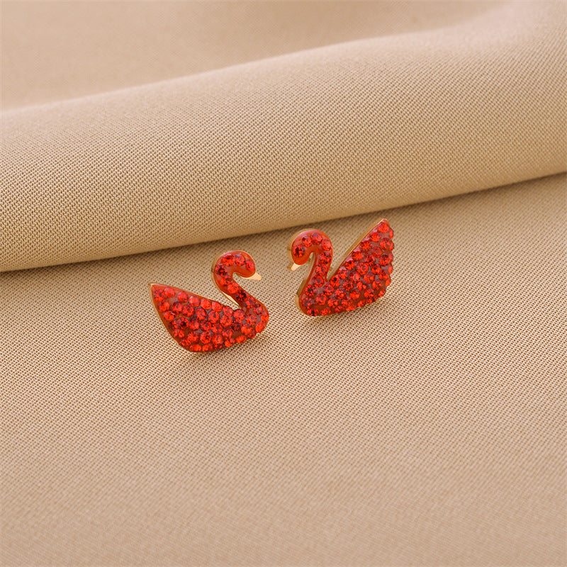 Boucles d'oreilles européennes et américaines en acier titane sans décoloration