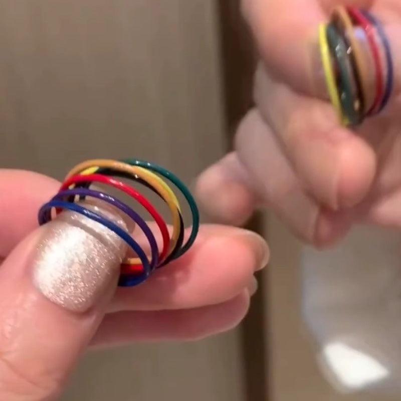 Anillo simple de estilo frío personalizado con diseño de moda