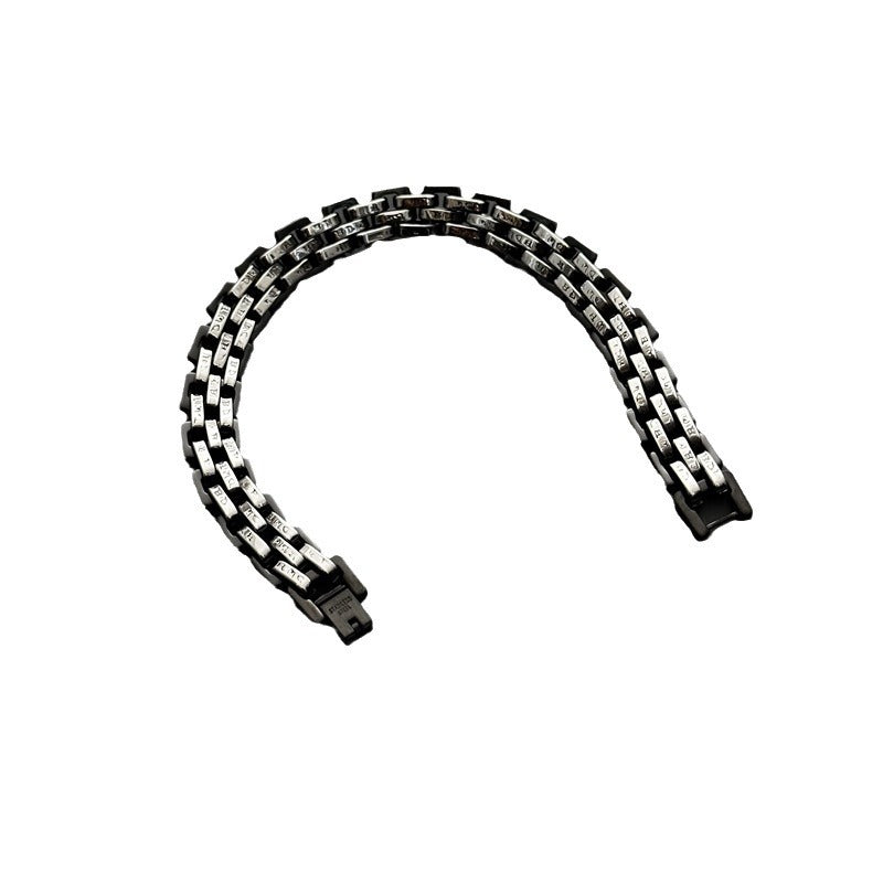 Pulsera gruesa a juego de colores que no destiñe Simplicidad multicapa