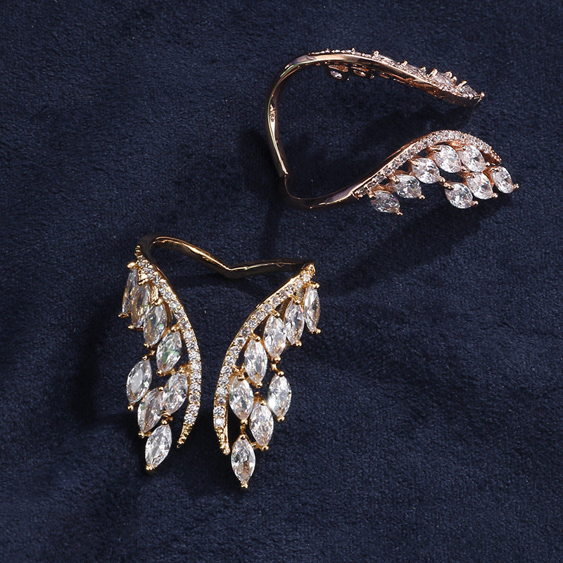 Angel Wings Copper Ring Female