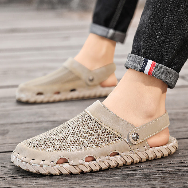 Zapatillas de moda para hombre talla grande dos en uno