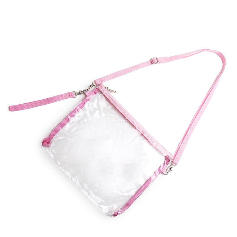 Sac à bandoulière transparent, portefeuille, sac à main de voyage