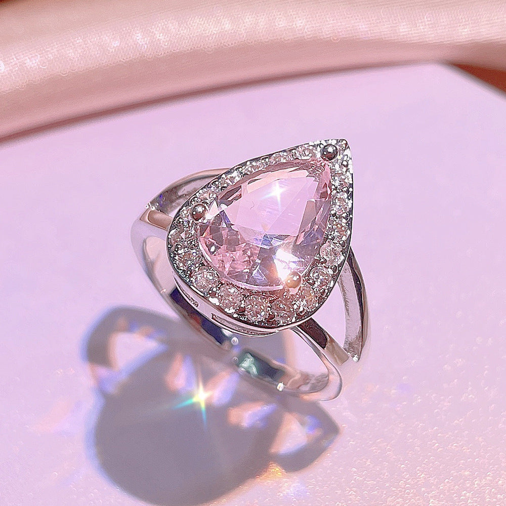 Artificial Diamond Pendant Drop-shaped Suit