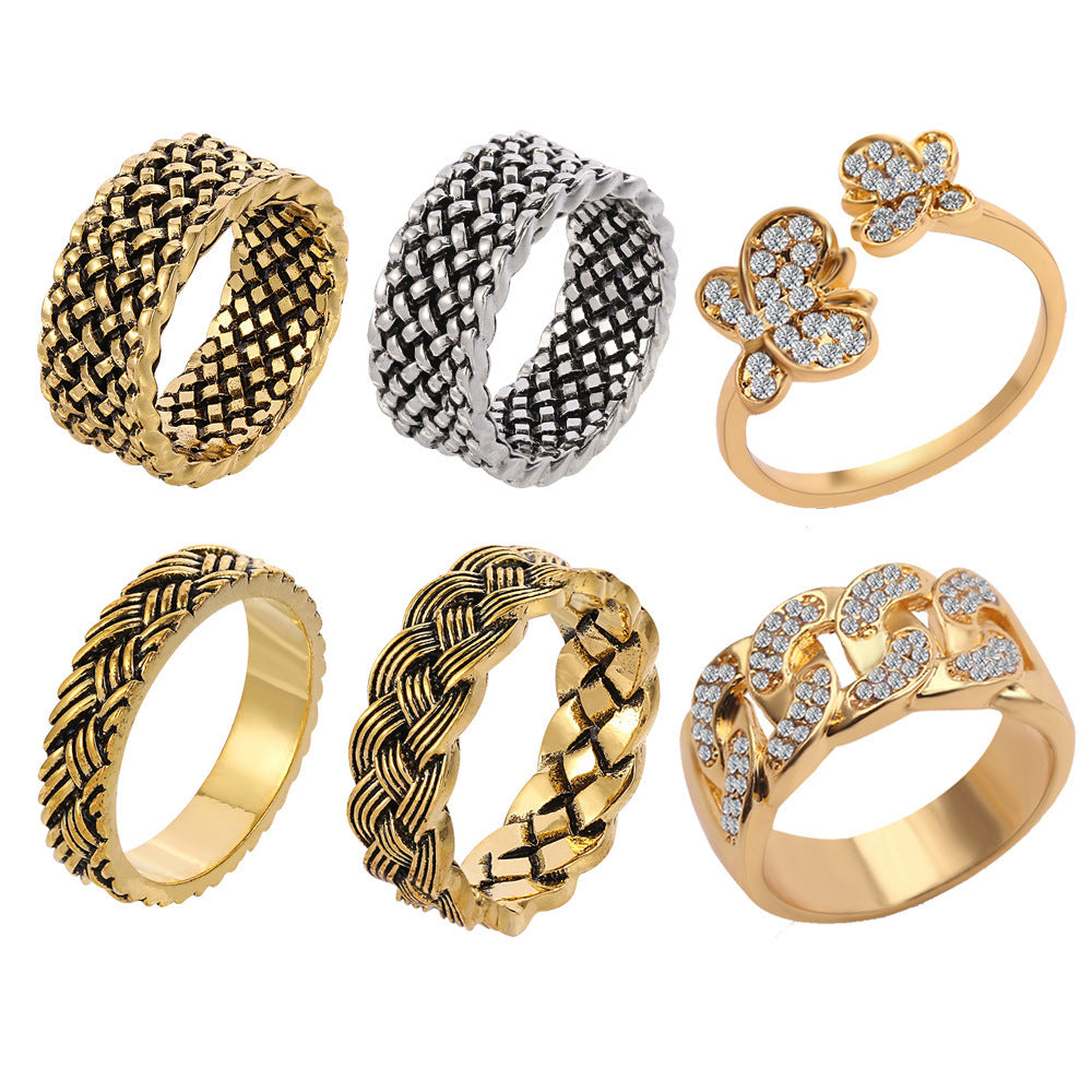 Bague Cubaine 2 Microsoft Diamond Hip Hop